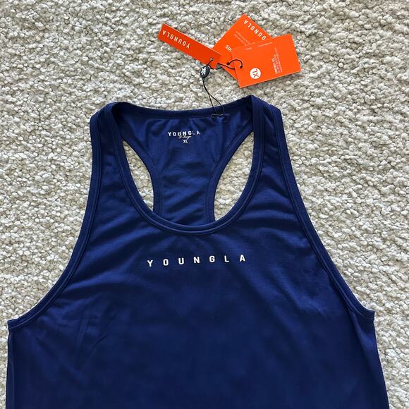 Men's YoungLA , #336 Flex Fit Stringer, XL, NWT, Navy - Picture 3 of 6